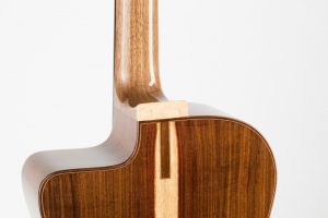 Detail heel gypsy guitar | Kazourian Luthier Montréal